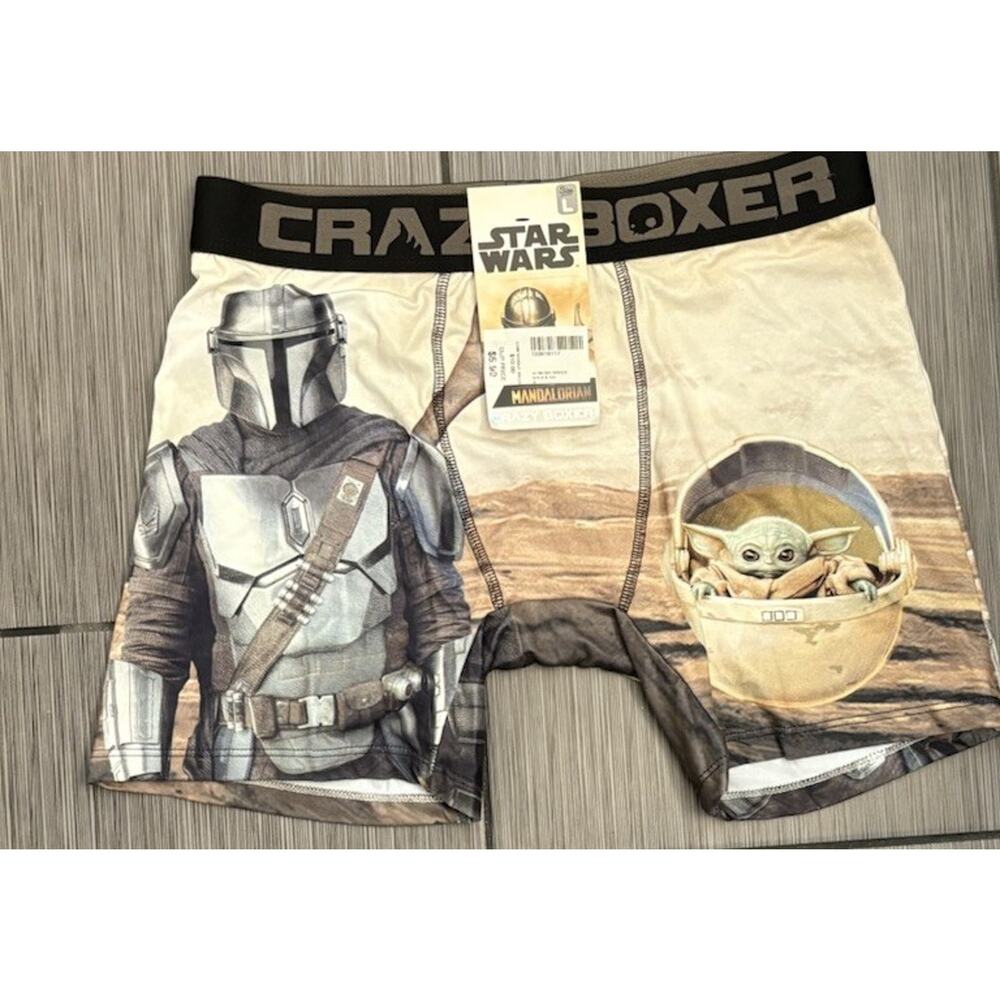 Crazy Boxers Men’s Star Wars The Mandarin Boxer Briefs Size Large